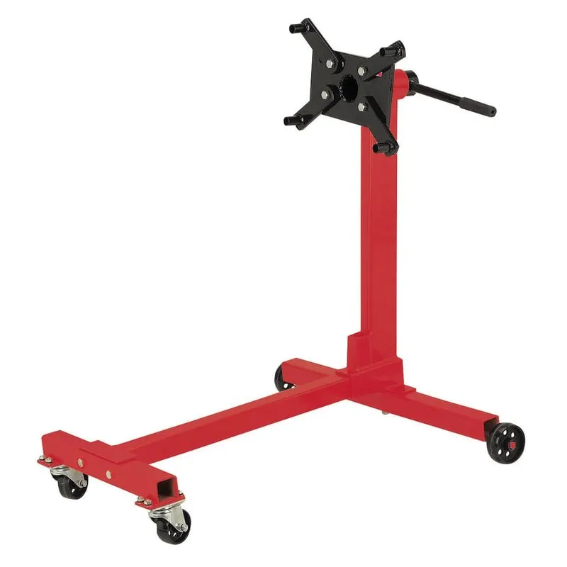 Red adjustable engine stand rental