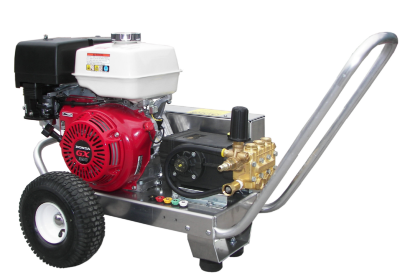 Commercial gas-powered pressure washer