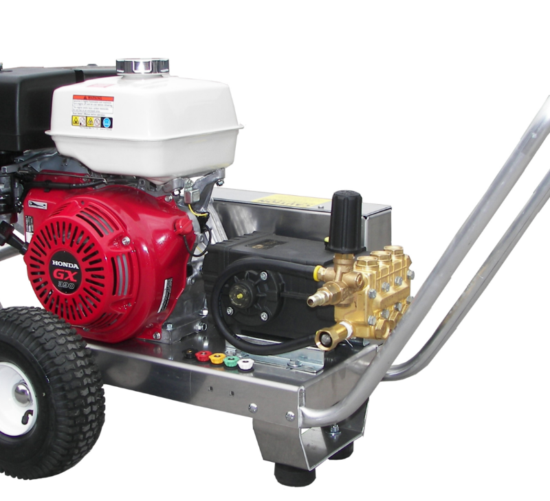 Commercial gas-powered pressure washer