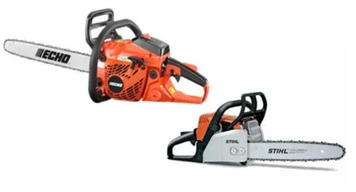 Chainsaws for equipment rental services