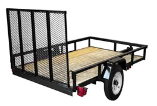 Utility trailer with ramp rental