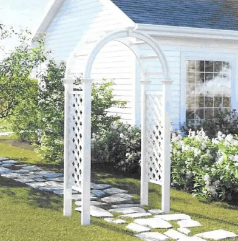 White garden arbor rental service