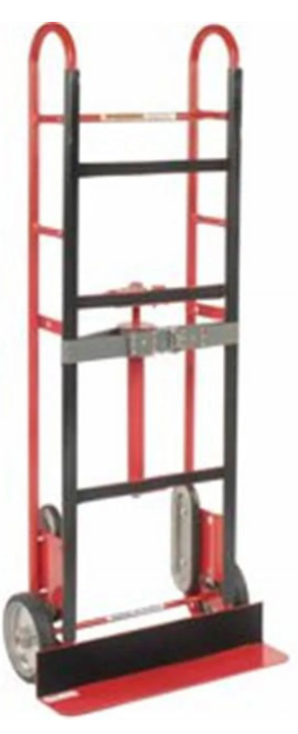 Red black heavy-duty hand truck