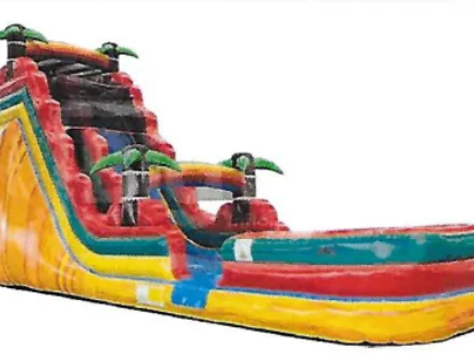 Colorful inflatable water slide rental