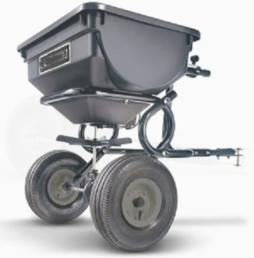 Tow-behind seed spreader rental