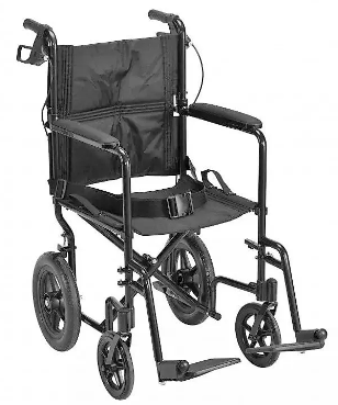 Black transport wheelchair rental