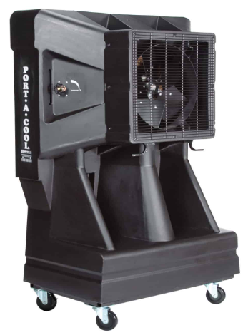 Portable industrial cooling fan rental