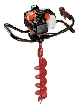 Gas-powered earth auger rental