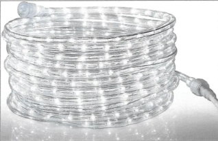 Coiled LED rope light rental