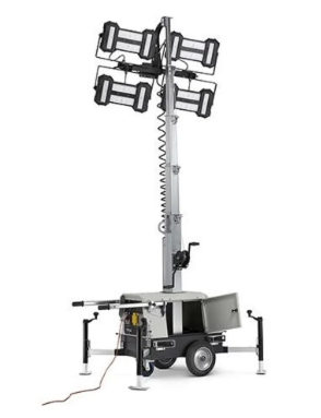 Portable tower with multiple lights