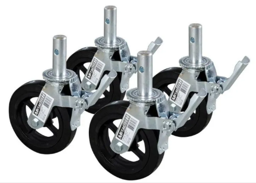 Heavy-duty caster wheels set