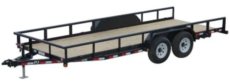 Flatbed utility trailer rental service