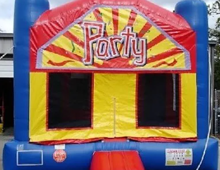 Colorful party bounce house rental