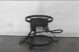 Portable outdoor propane burner rental