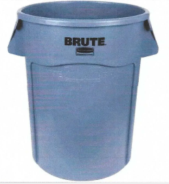 Large gray trash bin rental