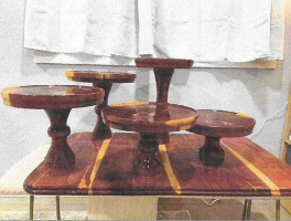 Wooden cake stands for rent