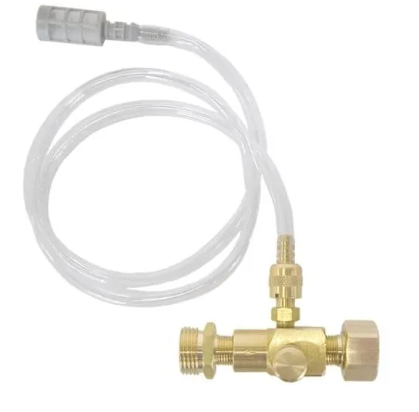 Brass propane refill adapter hose