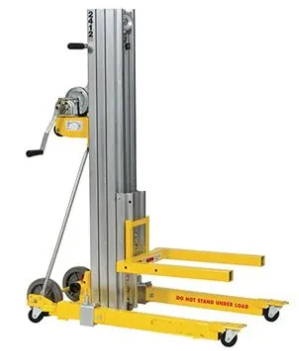 Material lift equipment rental services