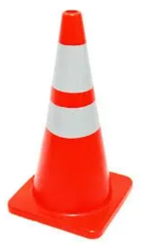 Orange traffic safety cone rental