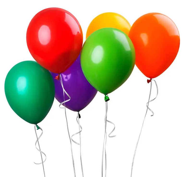 Colorful balloons party rental