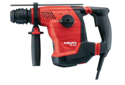 Red black Hilti hammer drill