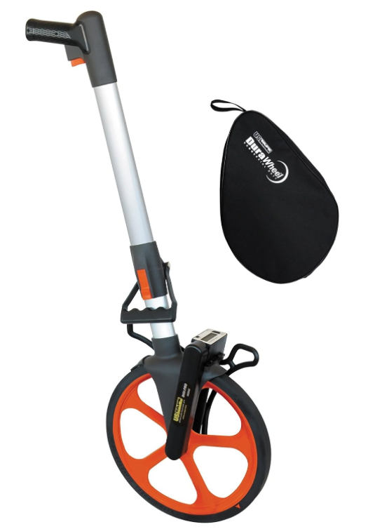Measuring wheel with carrying case