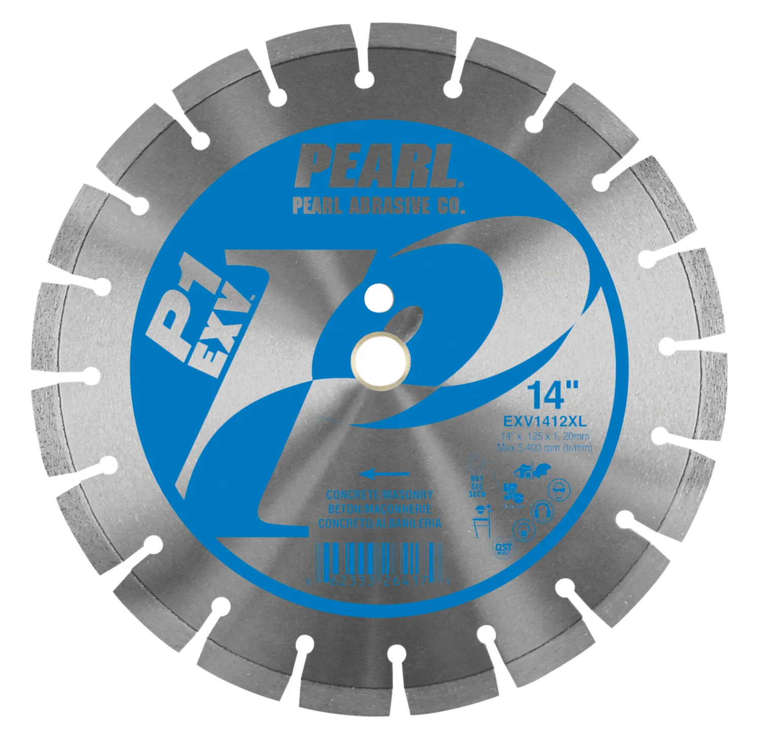 Pearl Blade, EXV1412XL Concrete/Masonry Blue Blade, Part# 876312