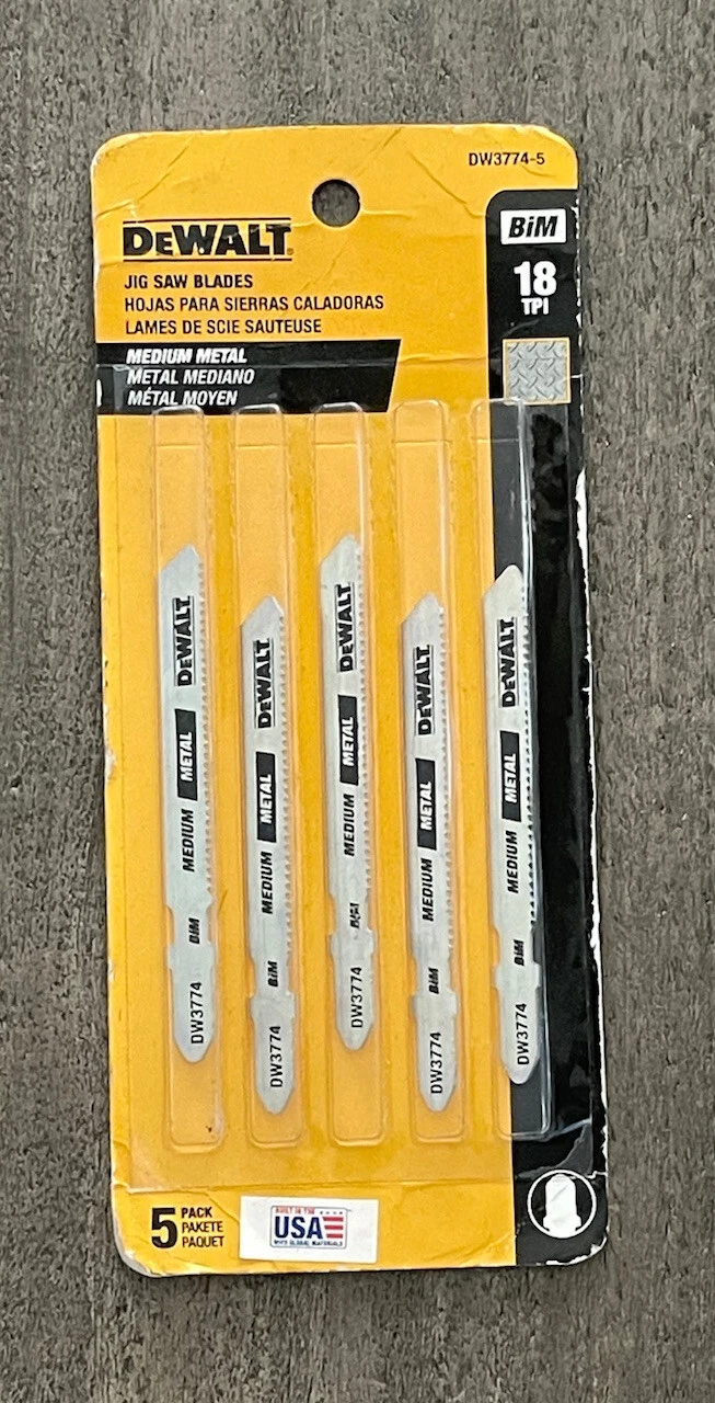 Blade, DeWalt #DW3774 Jigsaw 4" - 6 TPI, Medium Metal, #79583